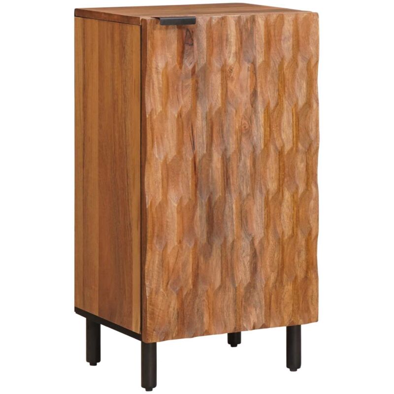 Sideboard Acacia Brown Finish 40 X 33 X 75 Cm Solid Mango Wood Vidaxl