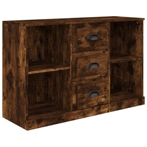 Sideboard Räuchereiche 104,5x35,5x67,5 cm Holzwerkstoff vidaXL