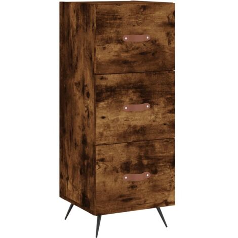 Sideboard Räuchereiche 34,5x34x90 cm Holzwerkstoff vidaXL