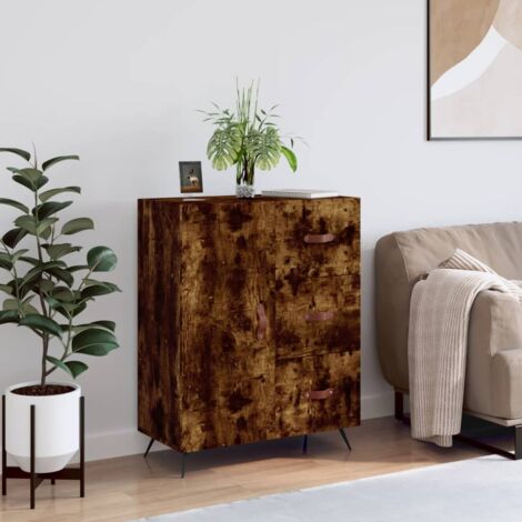 Sideboard Räuchereiche 69,5x34x90 cm Holzwerkstoff vidaXL