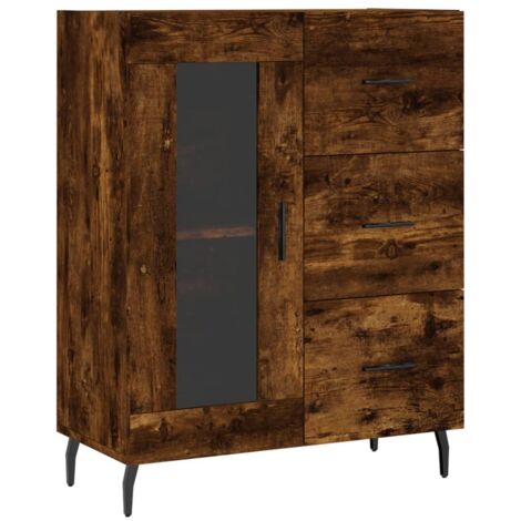 Sideboard Räuchereiche 69,5x34x90 cm Holzwerkstoff vidaXL