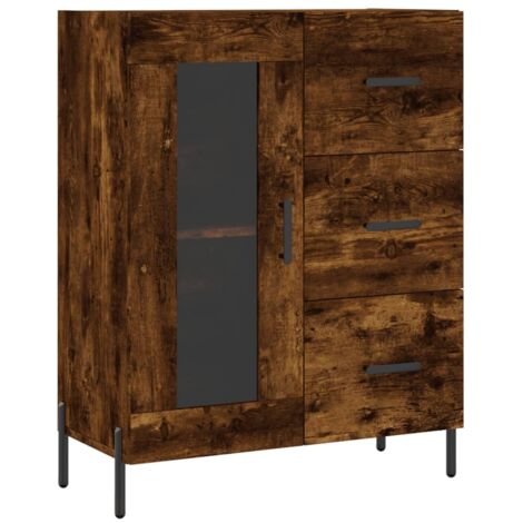Sideboard Räuchereiche 69,5x34x90 cm Holzwerkstoff vidaXL