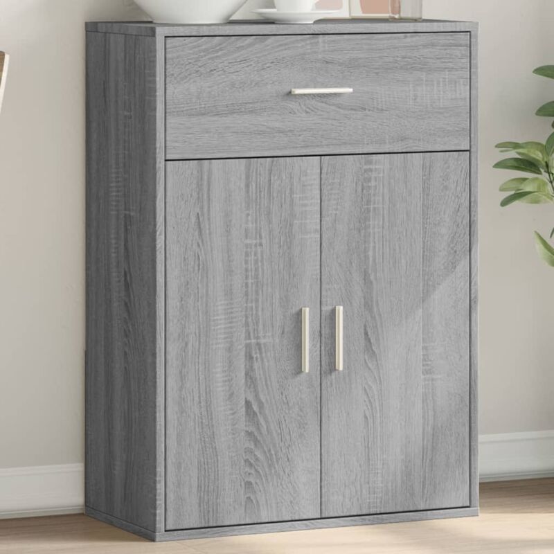 Sideboard Grau Sonoma 60x30x84 Cm Holzwerkstoff Vidaxl