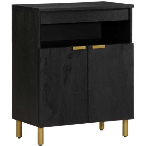 Sideboard Schwarz 60x33x75 cm Holzwerkstoff vidaXL