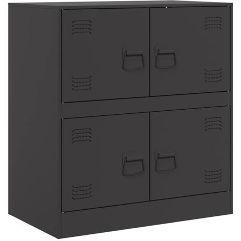 Sideboard Schwarz 67x39x73 cm Stahl vidaXL