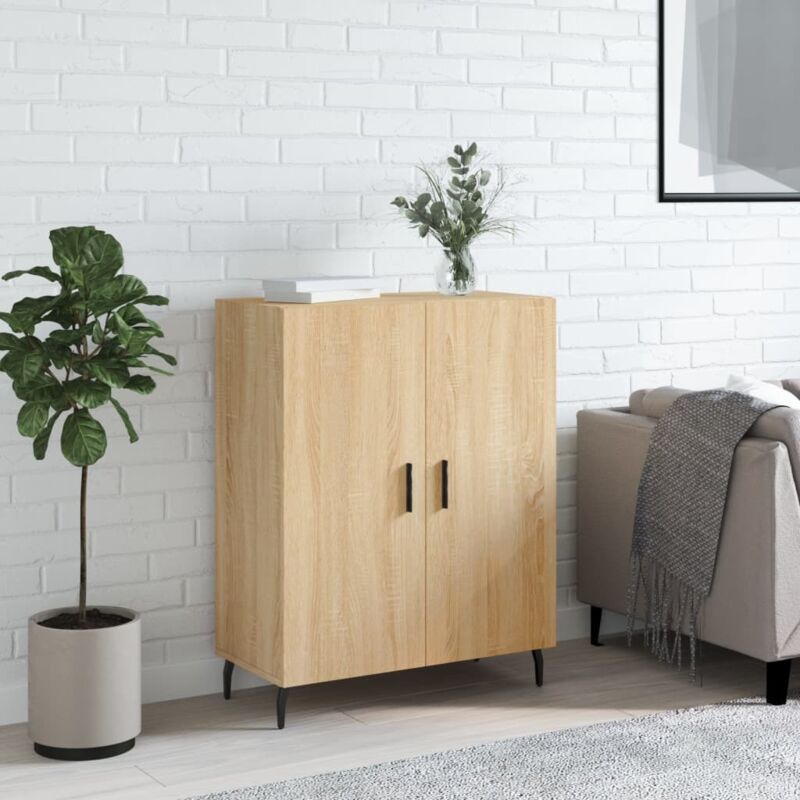 Sideboard Sonoma-eiche 69, 5x34x90 Cm Holzwerkstoff Vidaxl