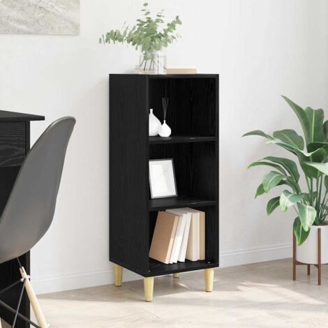 Sideboard Schwarz Eichen-Optik 32,5 x 34,5 x 90 cm vidaXL