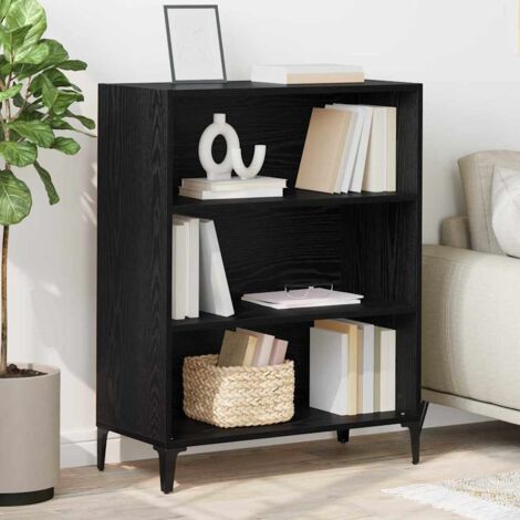 Sideboard Schwarz Eichen-Optik 32,5 x 69,5 x 90 cm vidaXL