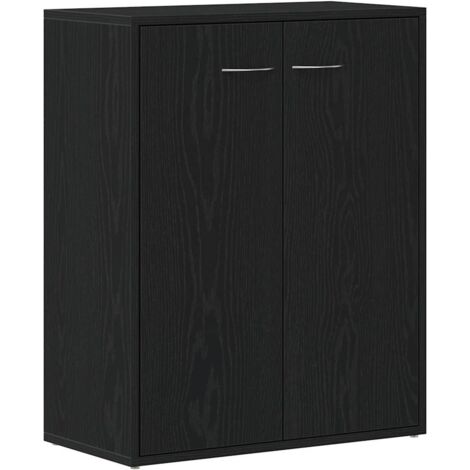 Sideboard Schwarze Eiche 60x30x75 cm Holzwerkstoff vidaXL