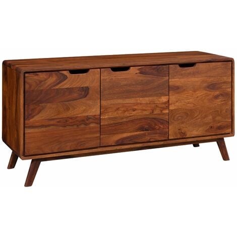 Sideboard Sheesham 134x40x65 walnuss lackiert MALMÖ 2 106