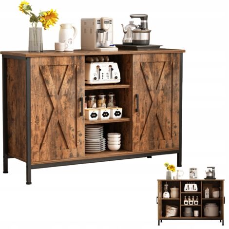 Sideboard Sideboard mit offenen Regalen Vintage-Kommode Küche Wohnzimmer Loft