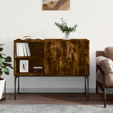 Sideboard Smoked Oak 100x40x79.5 cm Engineered Wood vidaXL
