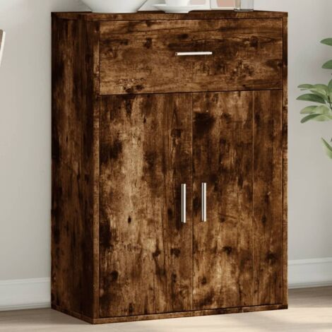 Sideboard Smoked Oak 60x30x84 cm Engineered Wood vidaXL