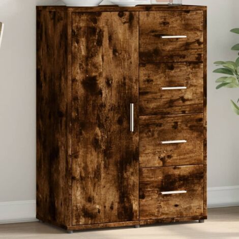 Sideboard Smoked Oak 60x31x84 cm Engineered Wood vidaXL