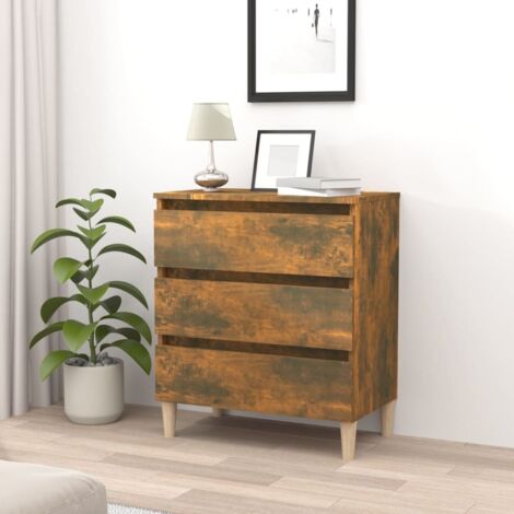 Sideboard Smoked Oak 60x35x69 cm Engineered Wood vidaXL