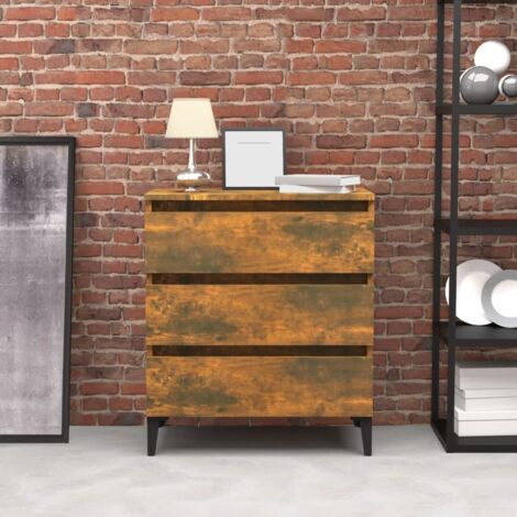 Sideboard Smoked Oak 60x35x69 cm Engineered Wood vidaXL
