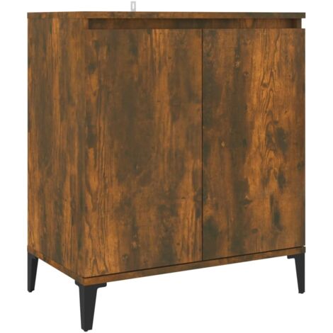Sideboard Smoked Oak 60x35x70 cm Engineered Wood vidaXL