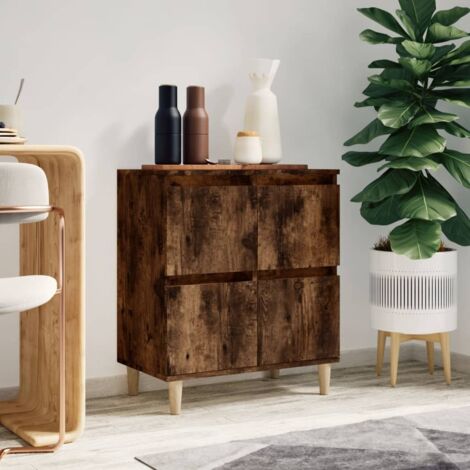 Sideboard Smoked Oak 60x35x70 cm Engineered Wood vidaXL