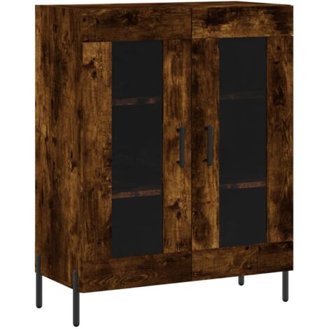 Sideboard Smoked Oak 69.5x34x90 cm Engineered Wood vidaXL
