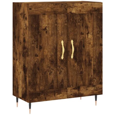 Sideboard Smoked Oak 69.5x34x90 cm Engineered Wood vidaXL