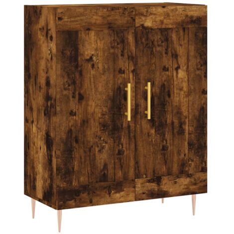 Sideboard Smoked Oak 69.5x34x90 cm Engineered Wood vidaXL