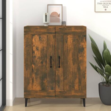 Sideboard Smoked Oak 69.5x34x90 cm Engineered Wood vidaXL