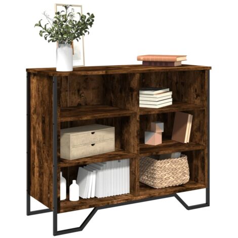 Sideboard Smoked Oak 91x35.5x74.5 cm Engineered Wood vidaXL