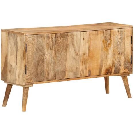 Sideboard Solid Mango Wood 110x30x60 cm vidaXL