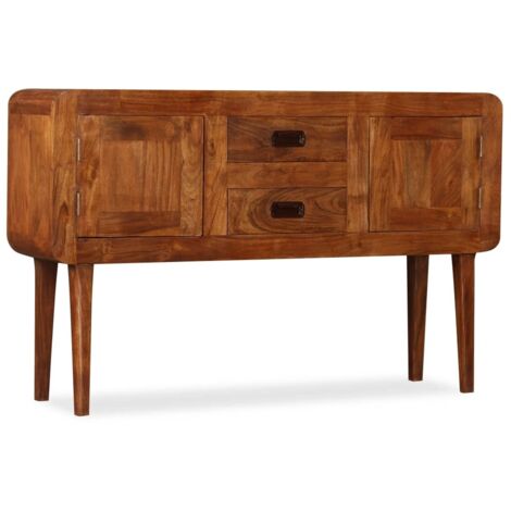 Sideboard Solid Wood with Honey Finish 120x30x75 cm vidaXL