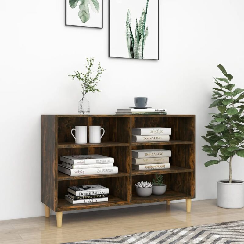 Sideboard Räuchereiche 103, 5x35x70 Cm Holzwerkstoff Vidaxl