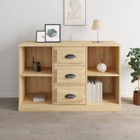 Sideboard Sonoma-Eiche 104,5x35,5x67,5 cm Holzwerkstoff vidaXL