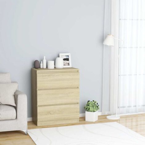 Sideboard Sonoma-Eiche 60x35x76 cm Holzwerkstoff vidaXL