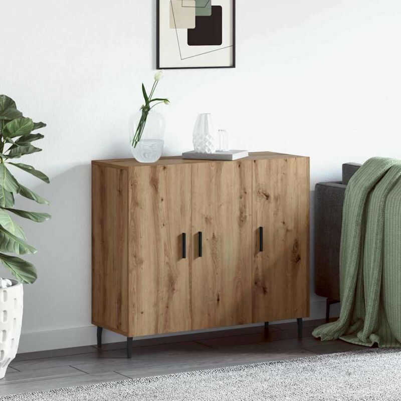 Sideboard Braun 90 X 34 X 80 Cm Holzwerkstoff Vidaxl