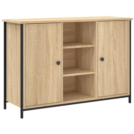 Sideboard Sonoma Oak 100x35x70 cm Engineered Wood vidaXL