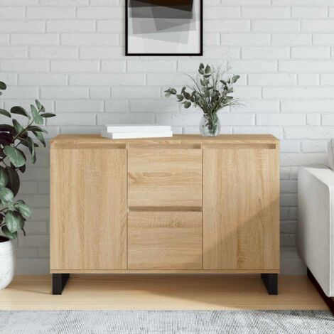 Sideboard Sonoma Oak 101.5x35x70 cm Engineered Wood vidaXL