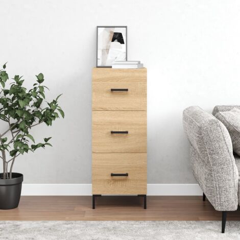 Sideboard Sonoma Oak 34.5x34x90 cm Engineered Wood vidaXL