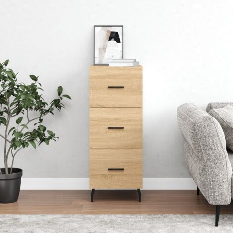 Sideboard Sonoma Oak 34.5x34x90 cm Engineered Wood vidaXL