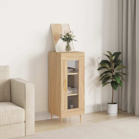Sideboard Sonoma Oak 34.5x34x90 cm Engineered Wood vidaXL