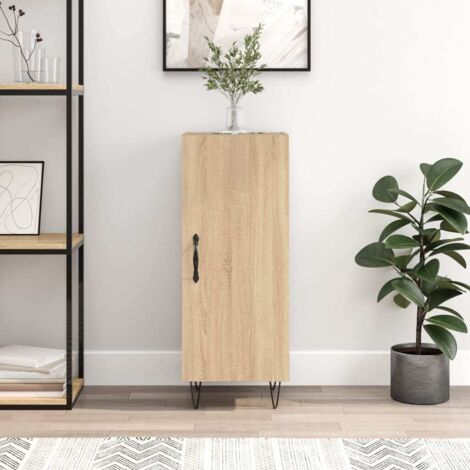 Sideboard Sonoma Oak 34.5x34x90 cm Engineered Wood vidaXL
