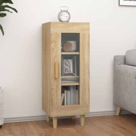Sideboard Sonoma Oak 34.5x34x90 cm Engineered Wood vidaXL