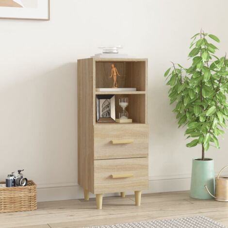 Sideboard Sonoma Oak 34.5x34x90 cm Engineered Wood vidaXL