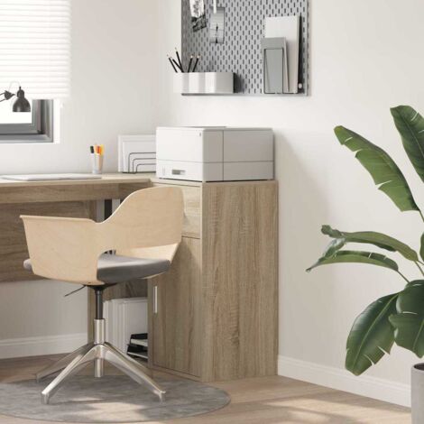 Sideboard Sonoma oak 38 x 34.5 x 75 cm Engineered wood vidaXL