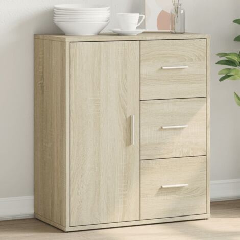Sideboard Sonoma Oak 60x31x70 cm Engineered Wood vidaXL