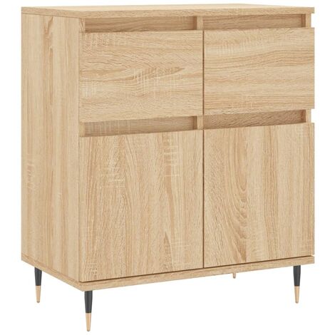 Sideboard Sonoma Oak 60x35x70 cm Engineered Wood vidaXL
