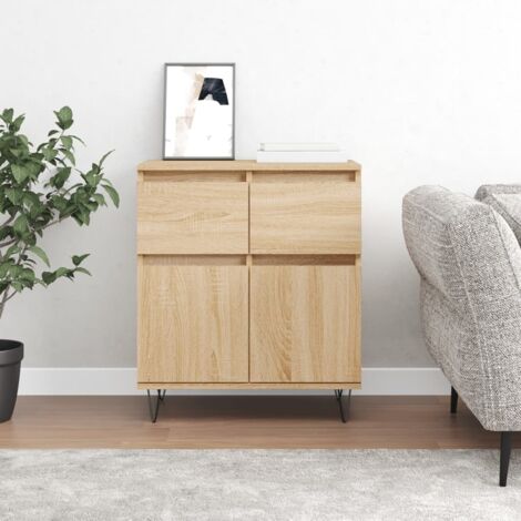 Sideboard Sonoma Oak 60x35x70 cm Engineered Wood vidaXL