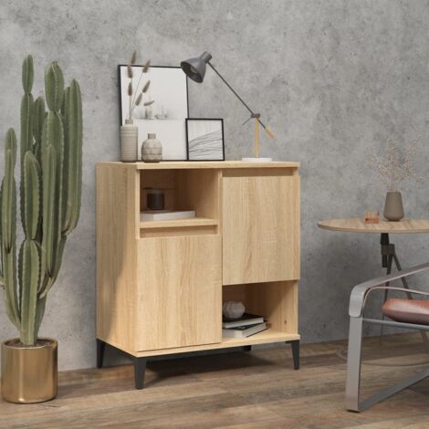 Sideboard Sonoma Oak 60x35x70 cm Engineered Wood vidaXL