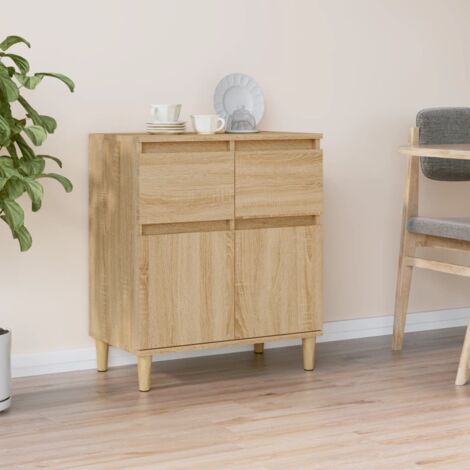 Sideboard Sonoma Oak 60x35x70 cm Engineered Wood vidaXL