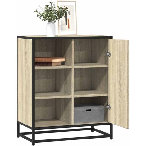 Sideboard Sonoma Oak 62x35x76 cm Engineered Wood vidaXL
