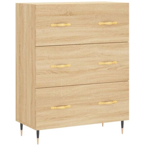 Sideboard Sonoma Oak 69.5x34x90 cm Engineered Wood vidaXL