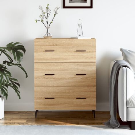 Sideboard Sonoma Oak 69.5x34x90 cm Engineered Wood vidaXL